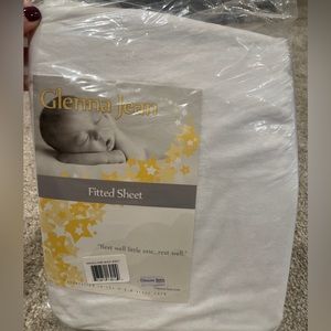 Glenna Jean Swizzle Fitted Crib Sheet White SUPER SOFT Standard